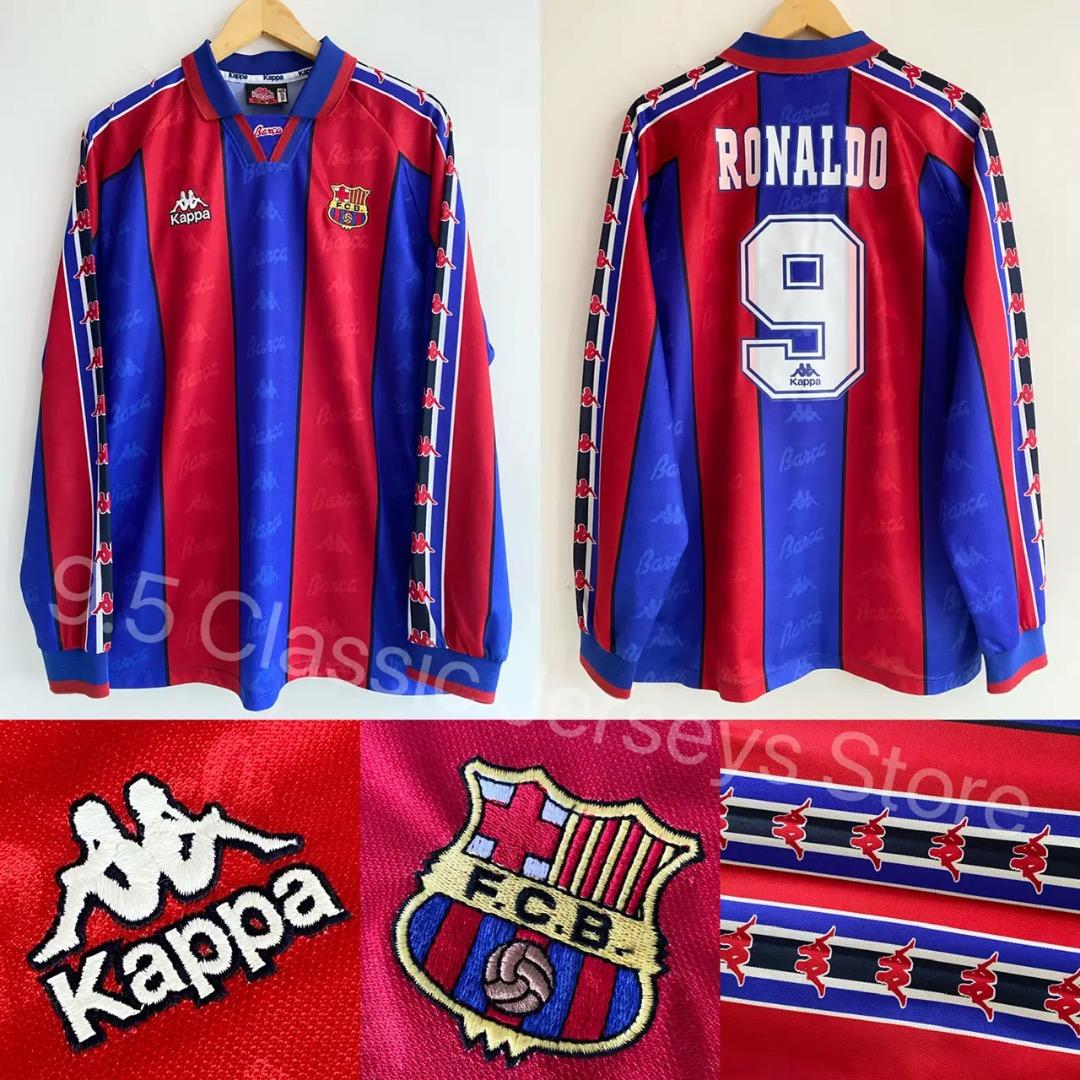 バルセロナ 96/97 ホーム ユニフォーム #9 ロナウド 長袖