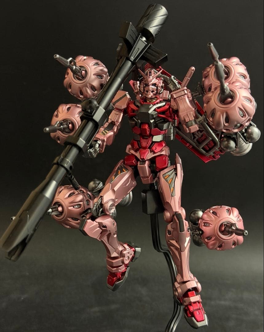 HG 1/144 赤いガンダム　ジークアクス　 メタリック塗装完成品　ビット6機