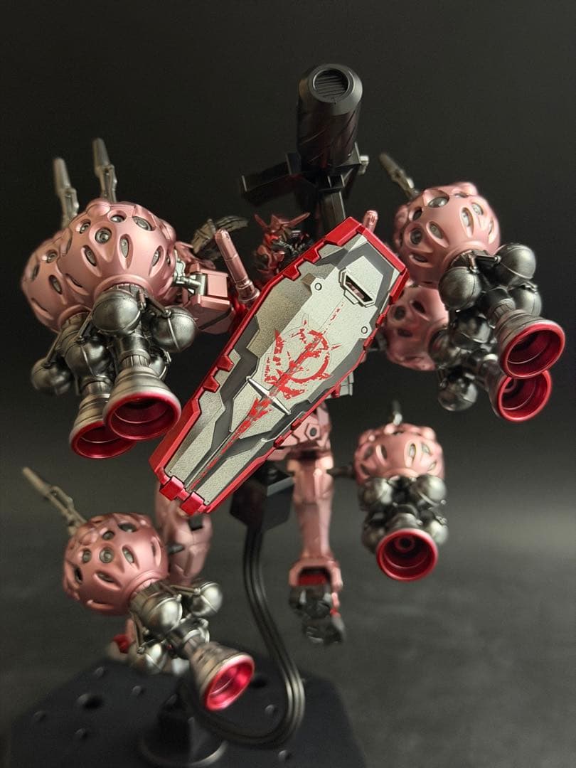HG 1/144 赤いガンダム　ジークアクス　 メタリック塗装完成品　ビット6機