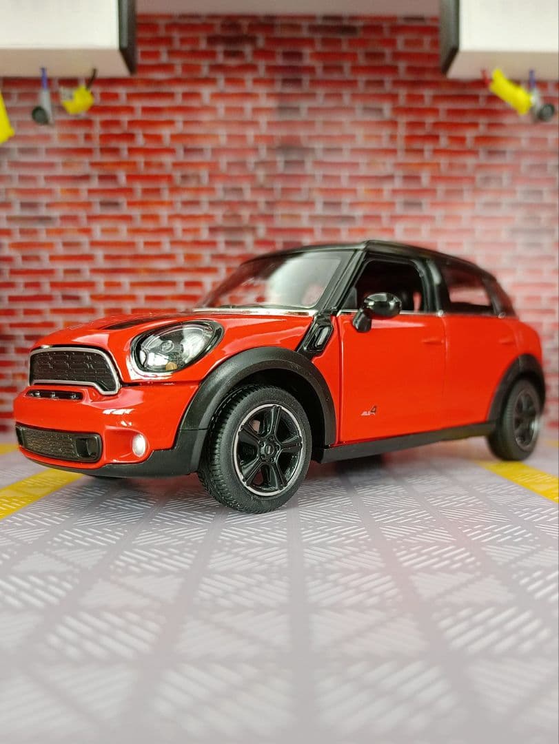  Minicooper レッド ミニカー 2ド 1:24
