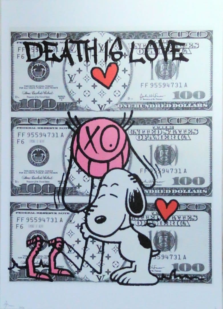 DEATH NYC　スヌーピー　アートポスター　極美品／未使用　エディション