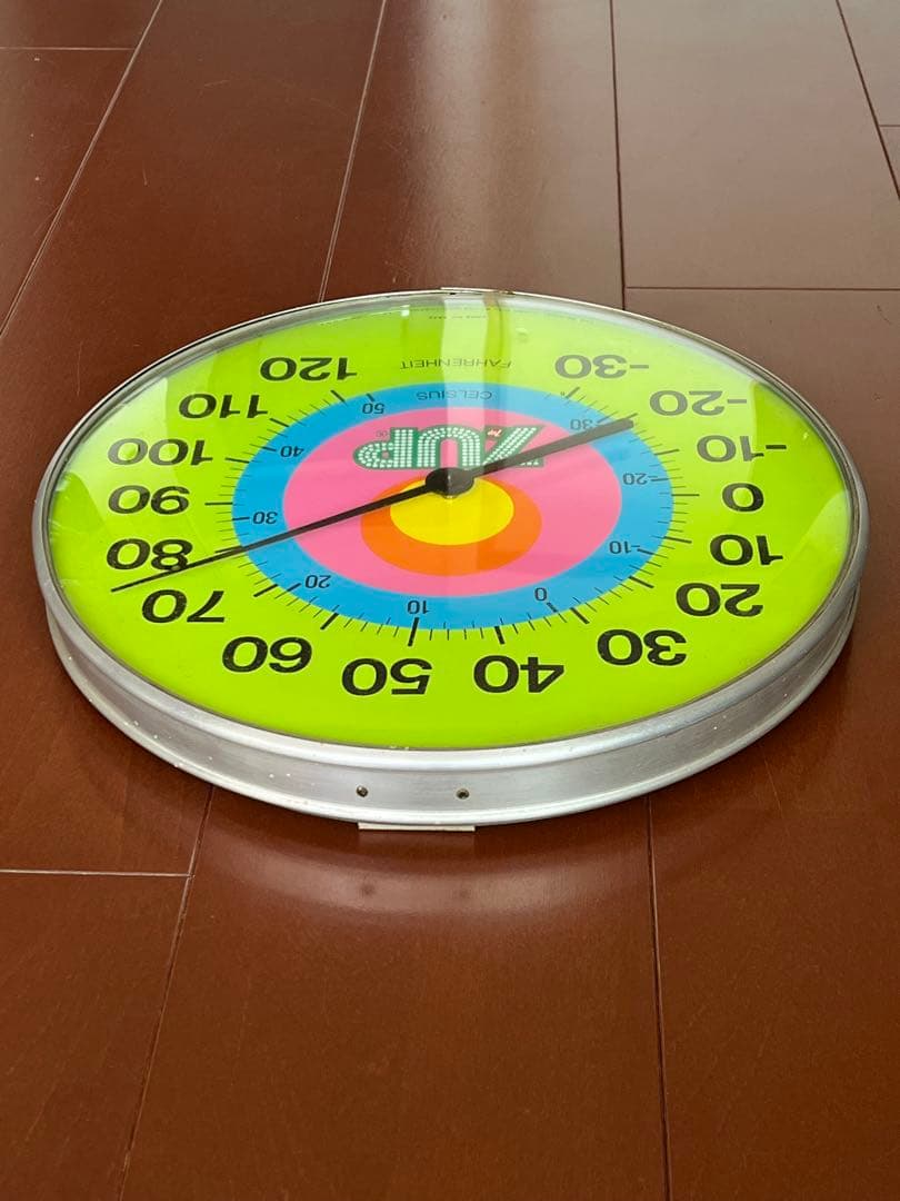 70's ピーターマックス　PETER MAX 7UP 温度計　ヴィンテージ