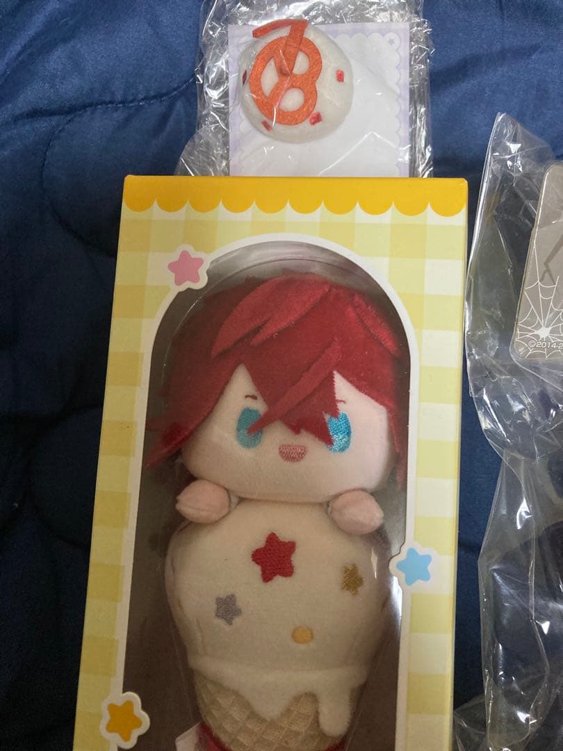 あんスタ　燐音　ぺたんおすわりぬいぐるみ　アイスクリーム　苺付き　巡夢　セット