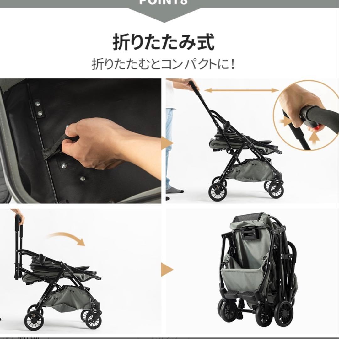 ペットカート ペットバギー 折りたたみ 分離式 大荷重20kg