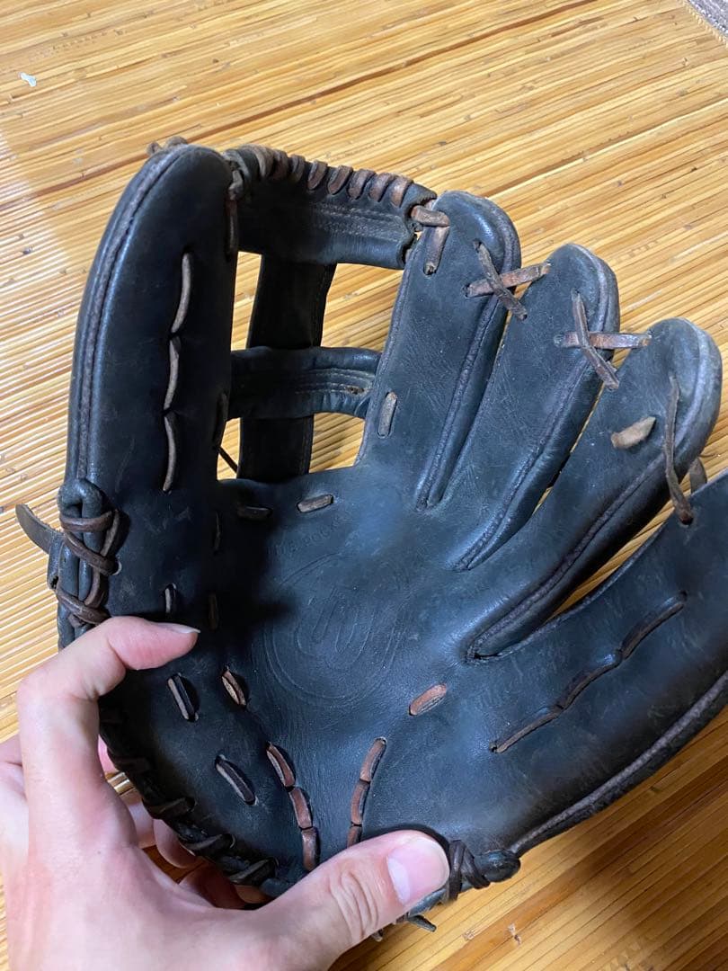 中古品　格安　売り切り　野球　Wilson 硬式グローブ 黒