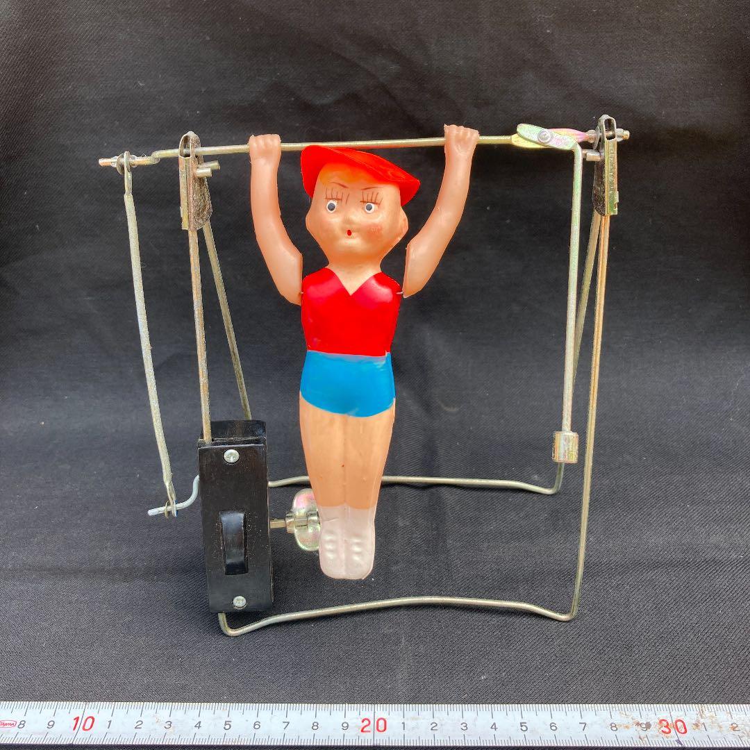 当時物　体操少年　セルロイドゼンマイ　完動