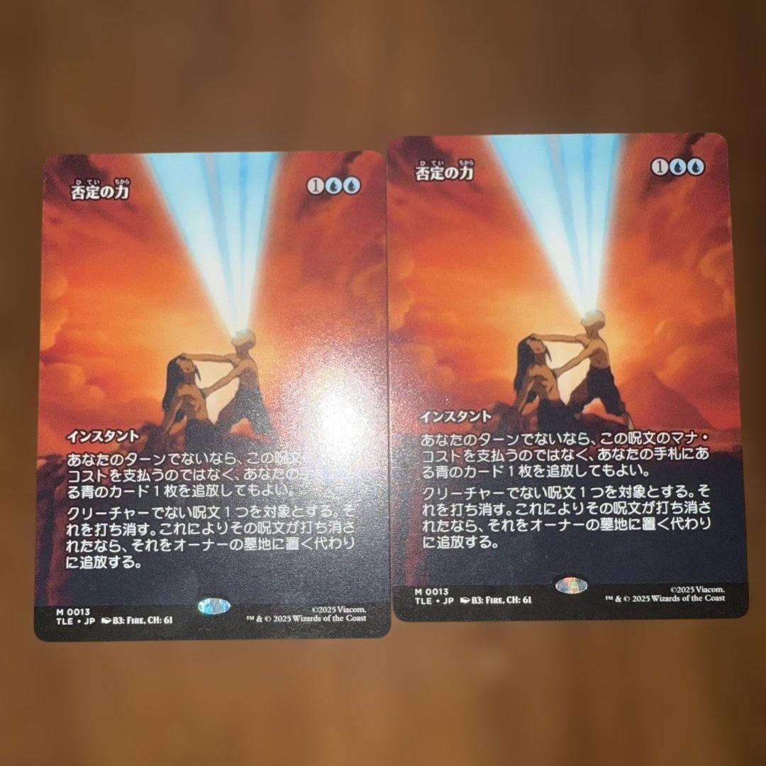 否定の力 2枚セット