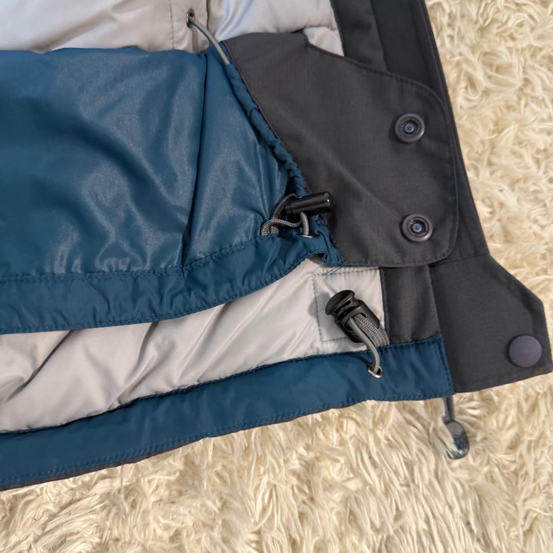 モンベル　スキーウエア　ダウンジャケット　Mサイズ　グレー　ブラック