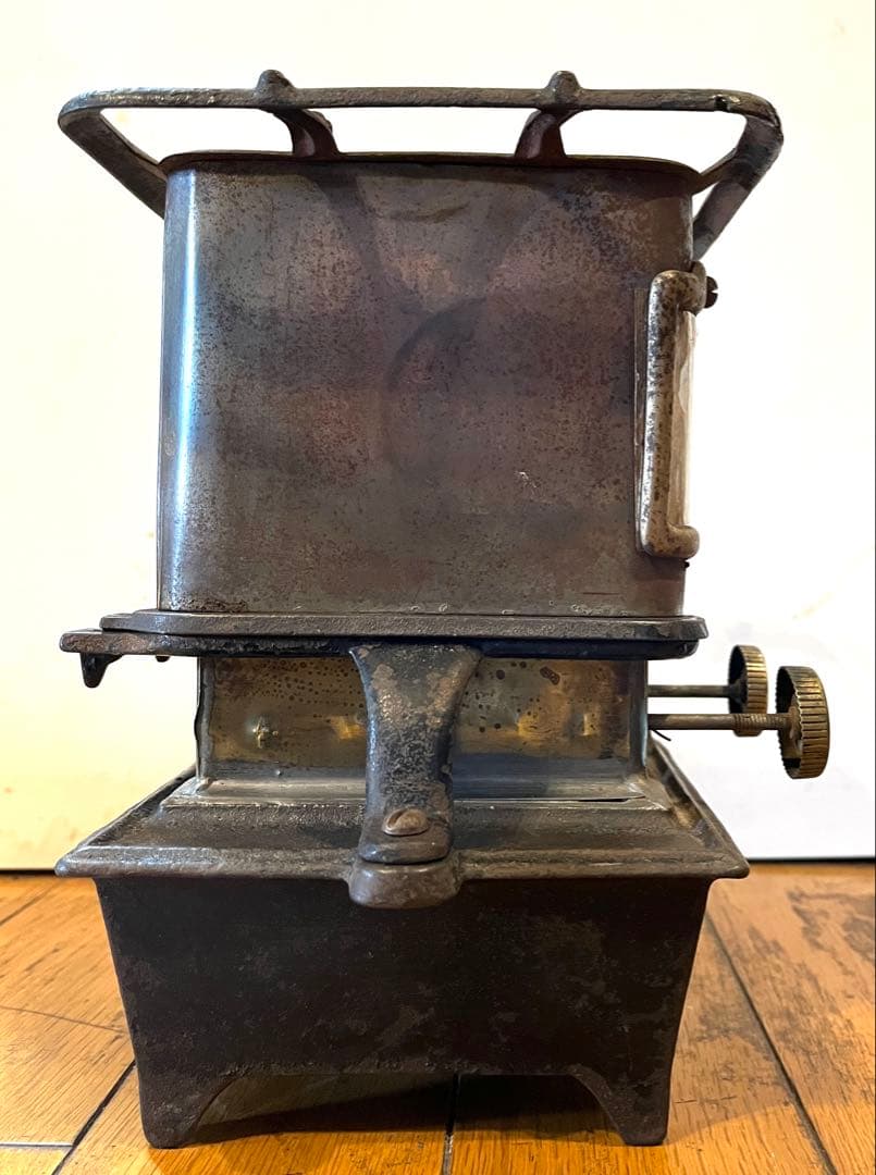 アイロンストーブ　ダブル レイルロードランタン アンティーク ビンテージ