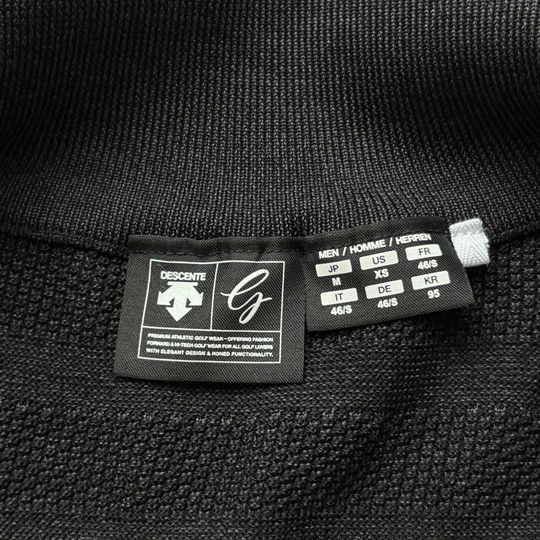 【極美品】デサントゴルフ ニットベスト メランジ ジップアップ M バイカラー