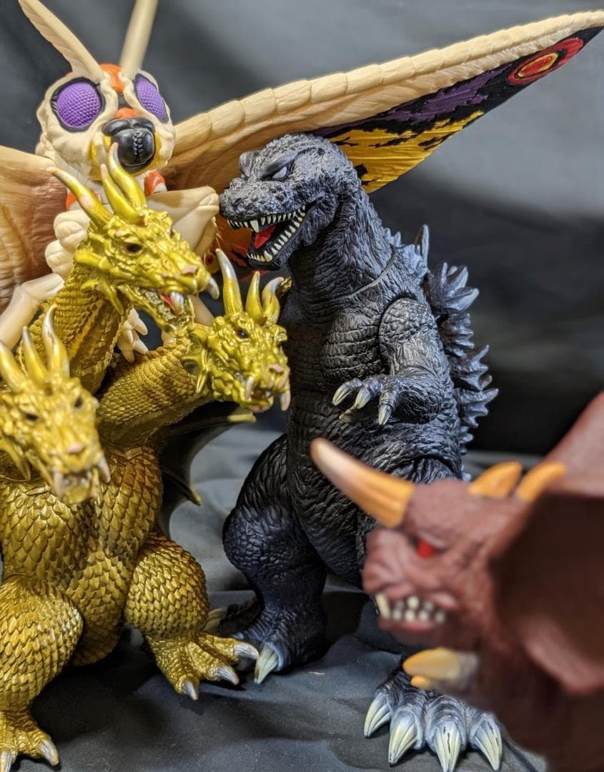 ＧＭＫ大怪獣総攻撃 ゴジラ×モスラ×キングギドラ×バラゴン（バンダイ）４体セット