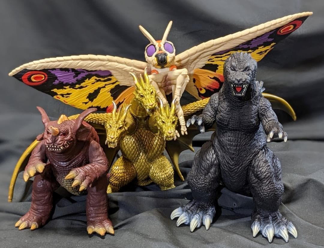 ＧＭＫ大怪獣総攻撃 ゴジラ×モスラ×キングギドラ×バラゴン（バンダイ）４体セット
