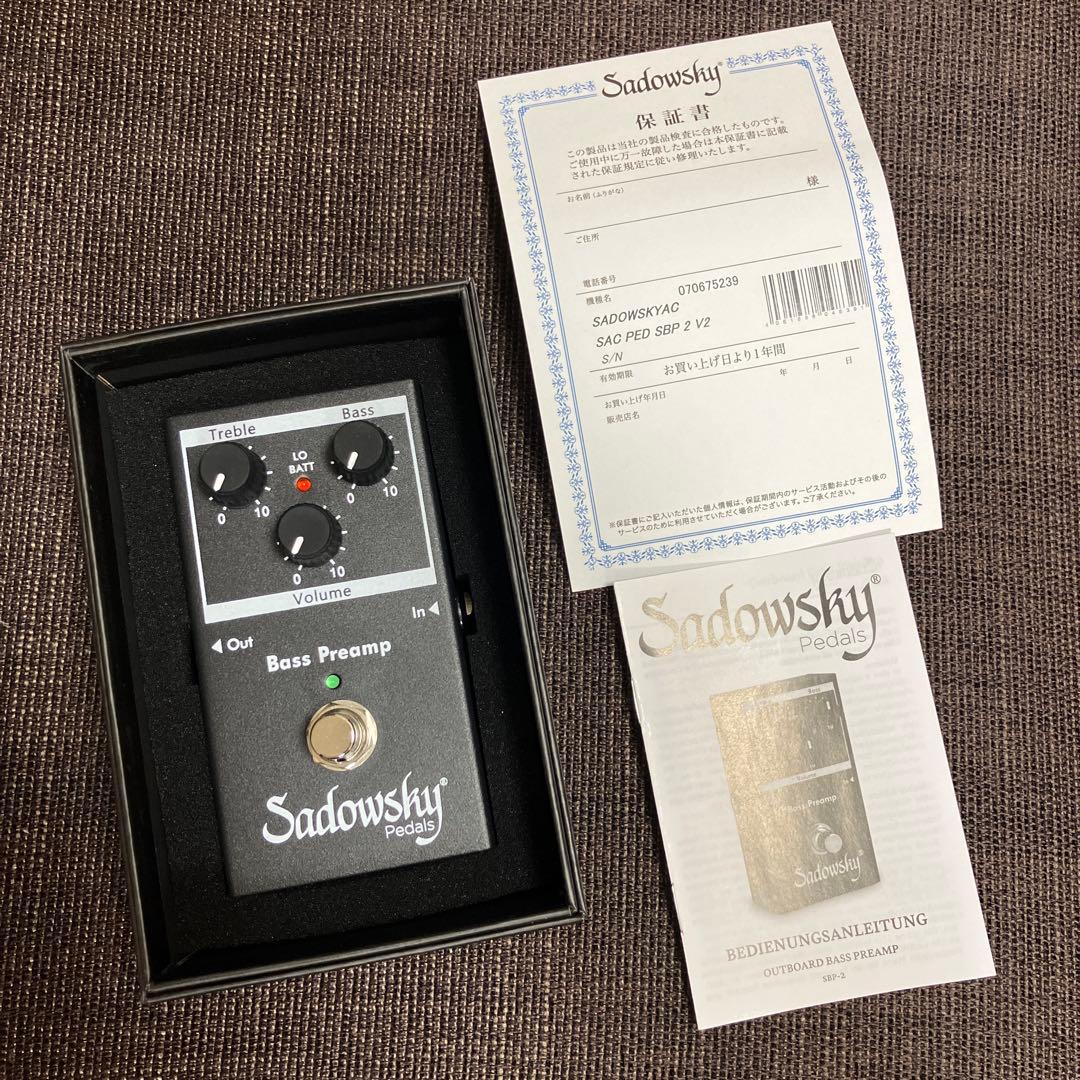【未使用】Sadowsky Bass Preamp SBP-2 V2