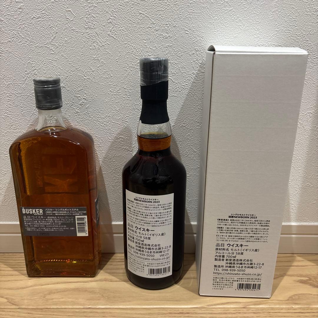 バスカーシングルポットスチル　グレー　旧ボトル　琉歌 2023