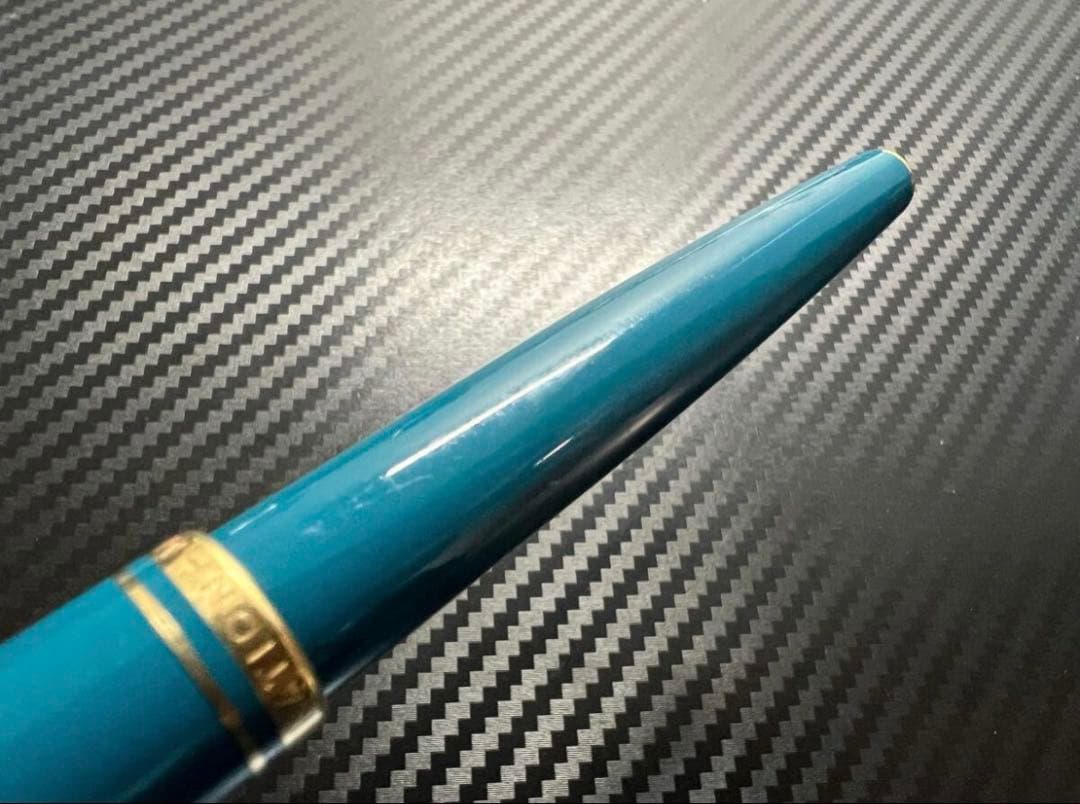 美品 モンブラン 万年筆 ジェネレーション ターコイズ F 細字