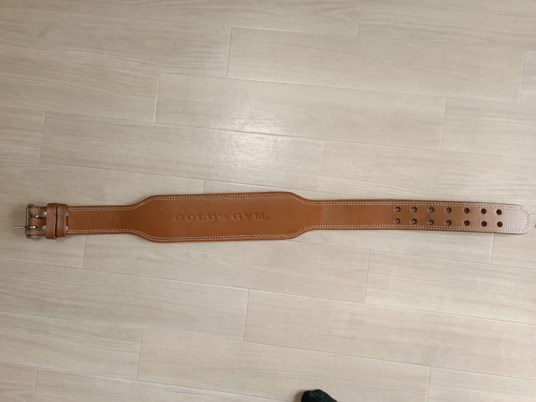 ゴールドジム（GOLD’S GYM）　プロレザーベルト　Lサイズ