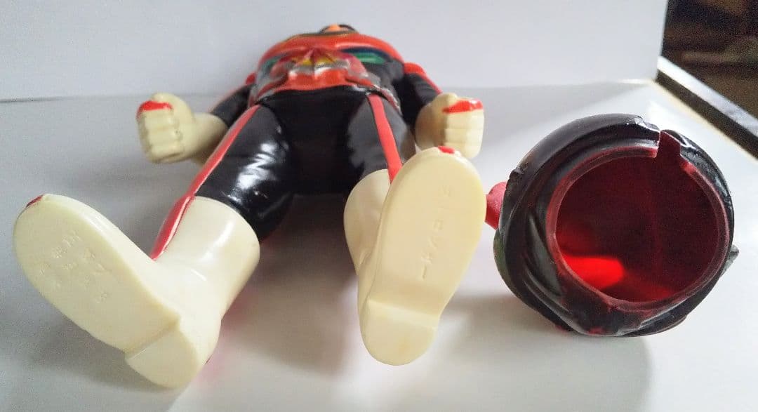 旧バンダイ 仮面ライダーストロンガー 面取れ ソフビ 怪人 仮面ライダー