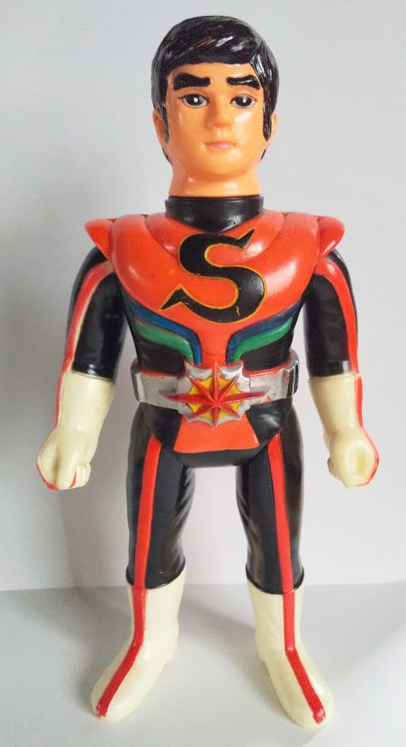 旧バンダイ 仮面ライダーストロンガー 面取れ ソフビ 怪人 仮面ライダー