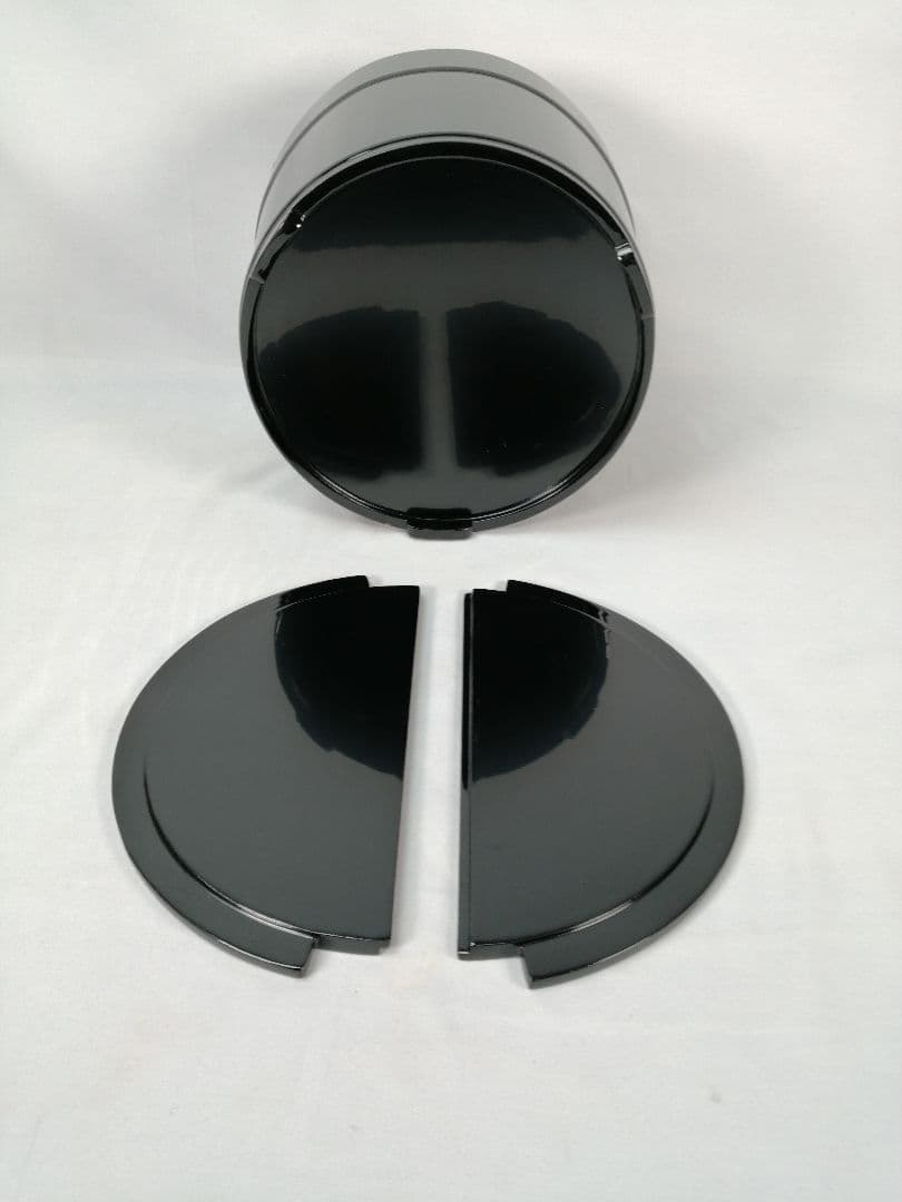 【茶道具】秀穂造　黒手桶水指　水指378