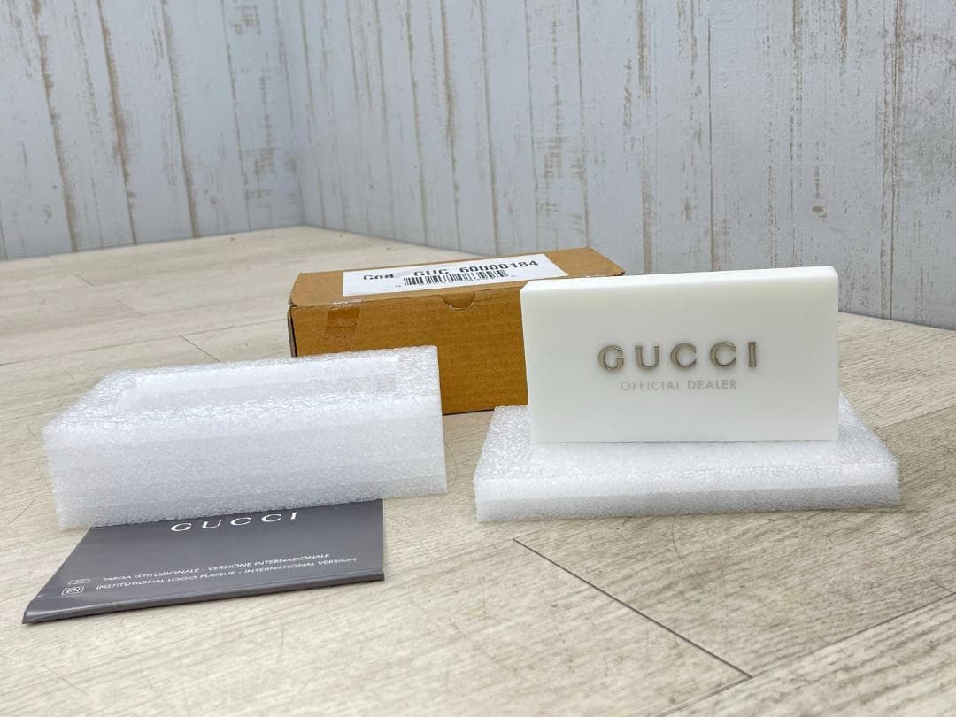 新品 グッチ ロゴプレート ディスプレイ 店舗用 イタリア製 GUCCI