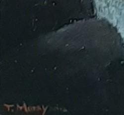 村山孝夫、「滝(苗名滝)」、希少画集の額装画、四季、風景、人気作品