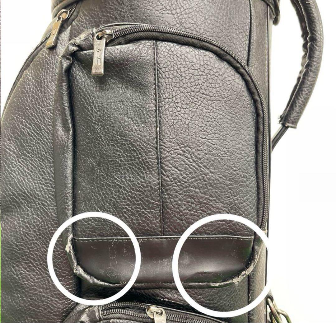 ロイヤルコレクション キャディバッグ　ゴルフバッグ8.5インチ　黒　ブラック