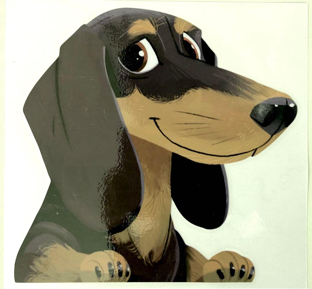 ダックフンド ステッカー 犬 ダックス おしゃれ かわいい インテリア