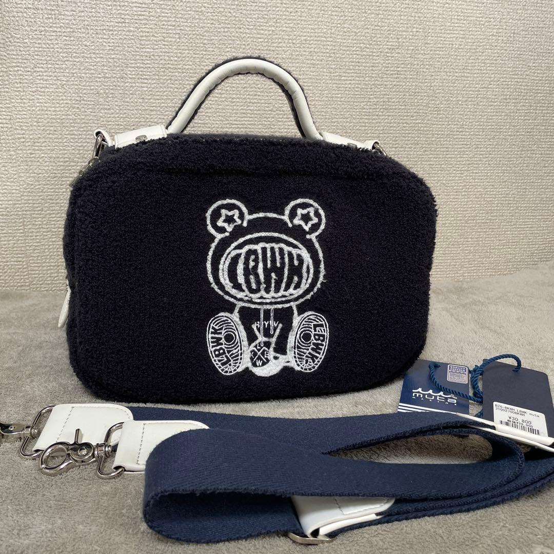 LIBERTY WALK リバティーウォークmuta クマ刺繍 バッグ ネイビー