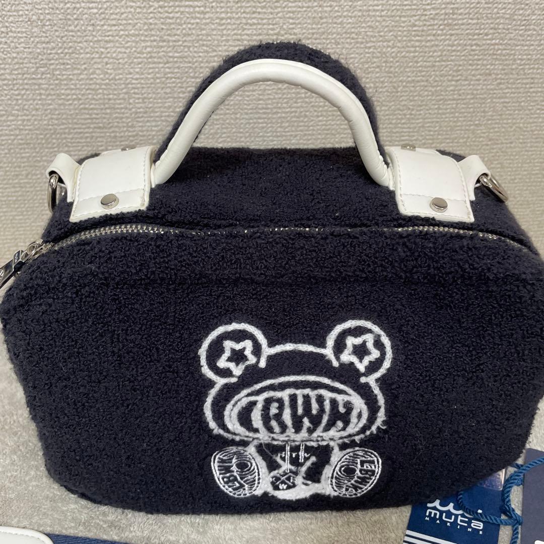 LIBERTY WALK リバティーウォークmuta クマ刺繍 バッグ ネイビー