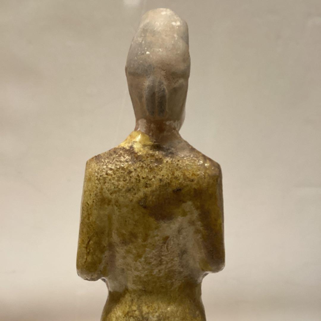 古代中国加彩佣(遼時代の兵士の像です)