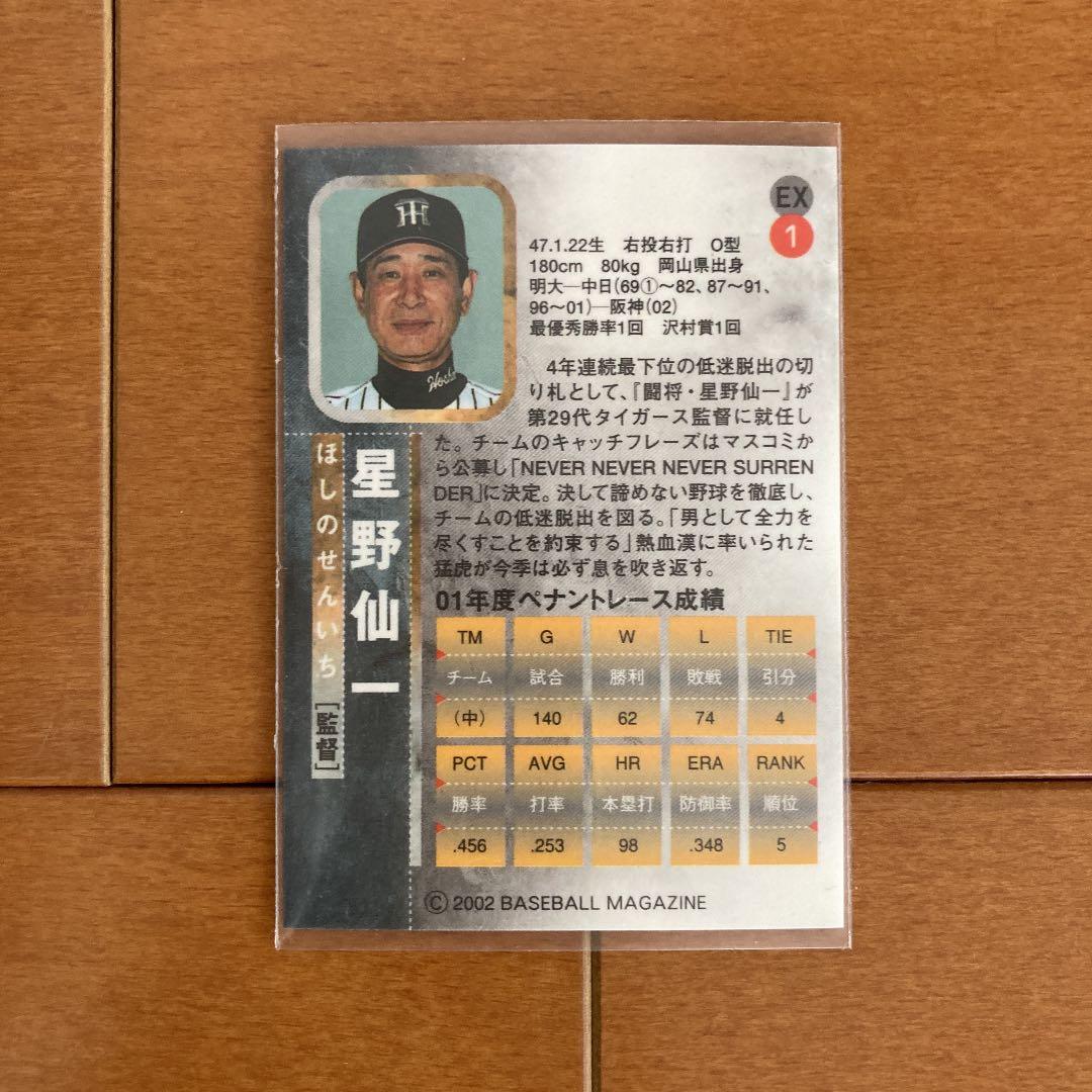 星野仙一監督の直筆サイン色紙