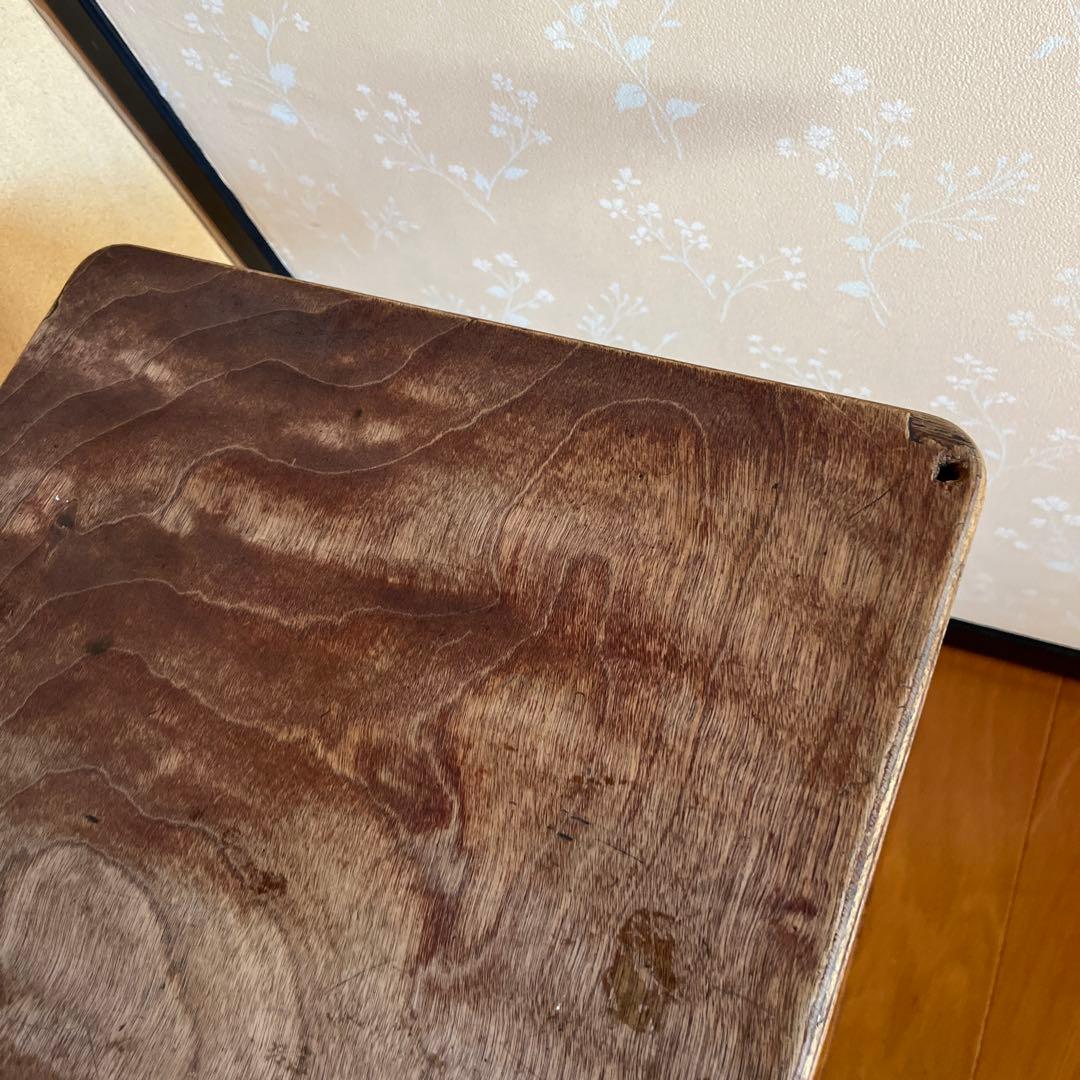 ヴィンテージ　アルミ脚　回転テーブル