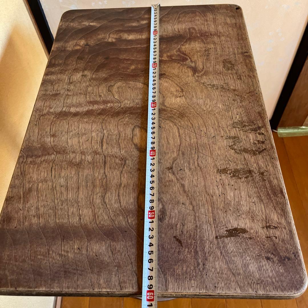 ヴィンテージ　アルミ脚　回転テーブル