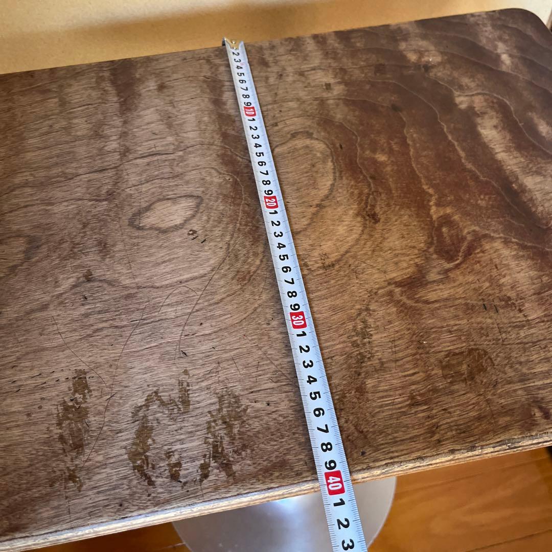 ヴィンテージ　アルミ脚　回転テーブル