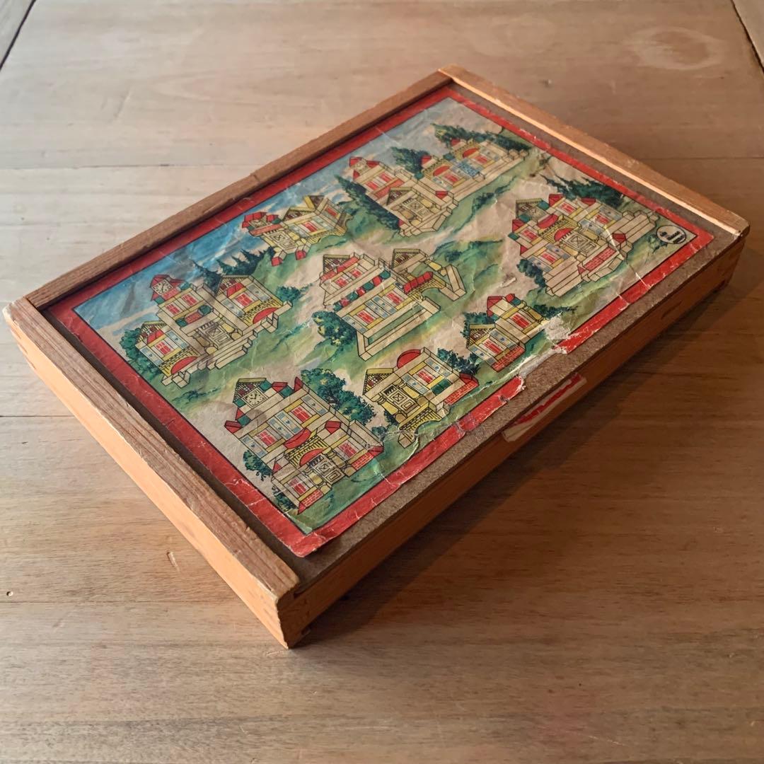 アンティーク家型積み木セット