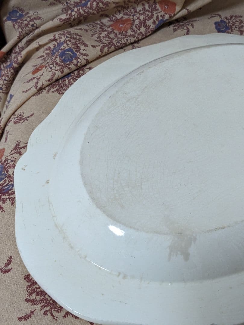 ファイナンスフィーヌ　オーバル皿　アンティーク