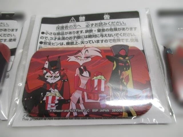 【新品未開封品】ハズビン・ホテルへようこそ　スクエア缶バッチ　５種セット