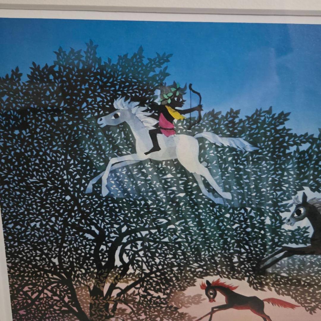 最終値下げ　藤城清治　馬が飛ぶ　ダイヤモンドクスリーン　直筆サイン　保証