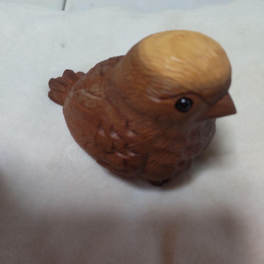 木彫り 谷口彫刻 雀