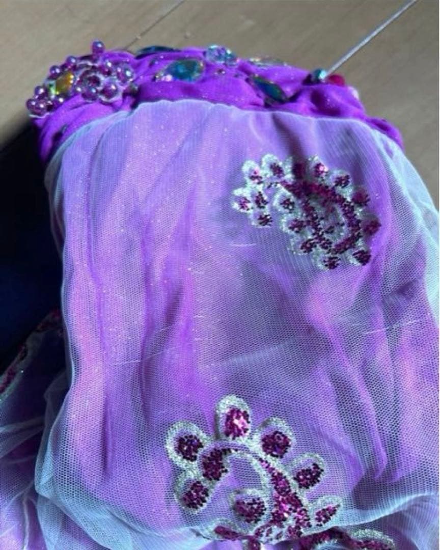 ベリーダンス セットアップ ピンクと白