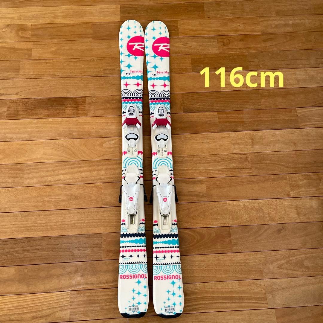 キッズ　ジュニア　子供　ROSSIGNOL スキー板　ビンディング付　116cm