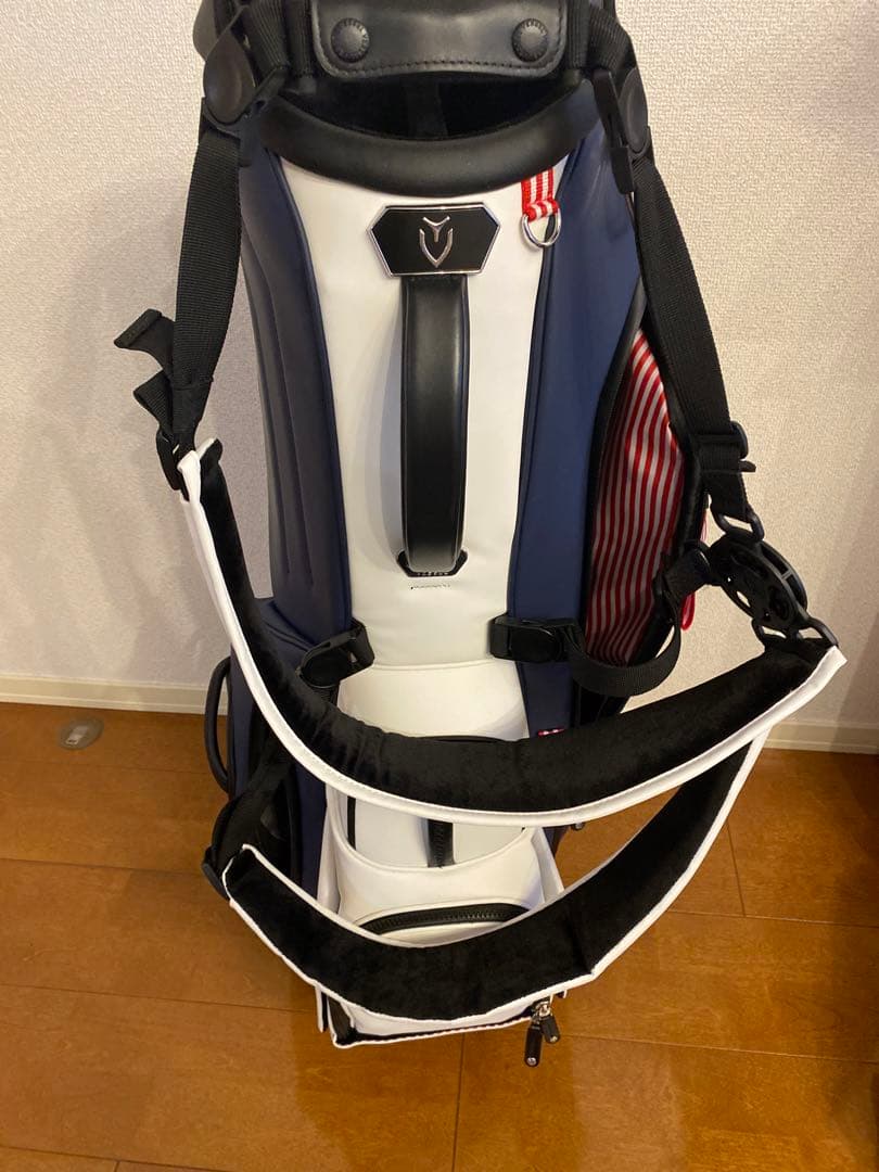 【美品】VESSEL ベゼル キャディバッグ スタンドタイプ アメリカンカラー