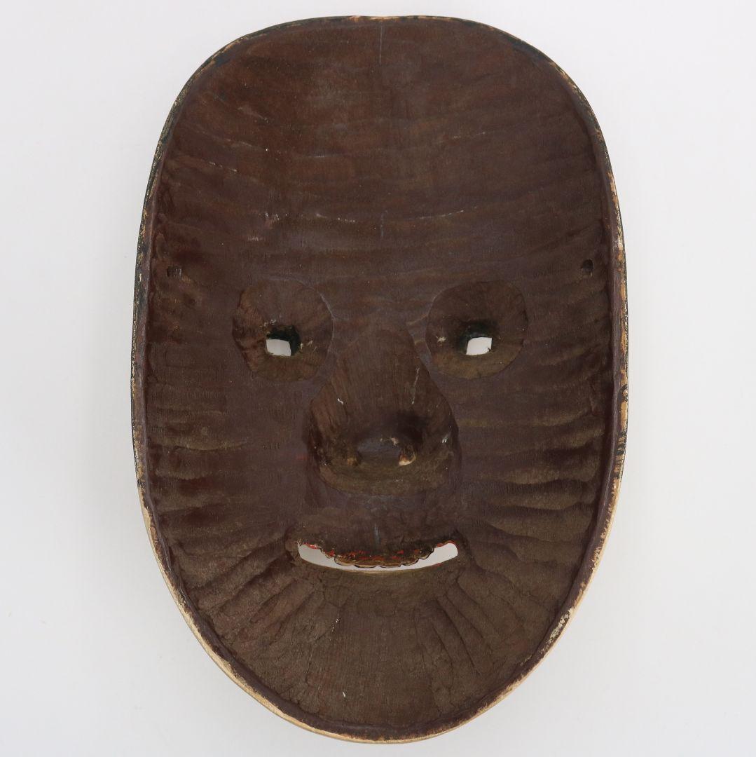 能面 小面 彩色木彫　AC1021