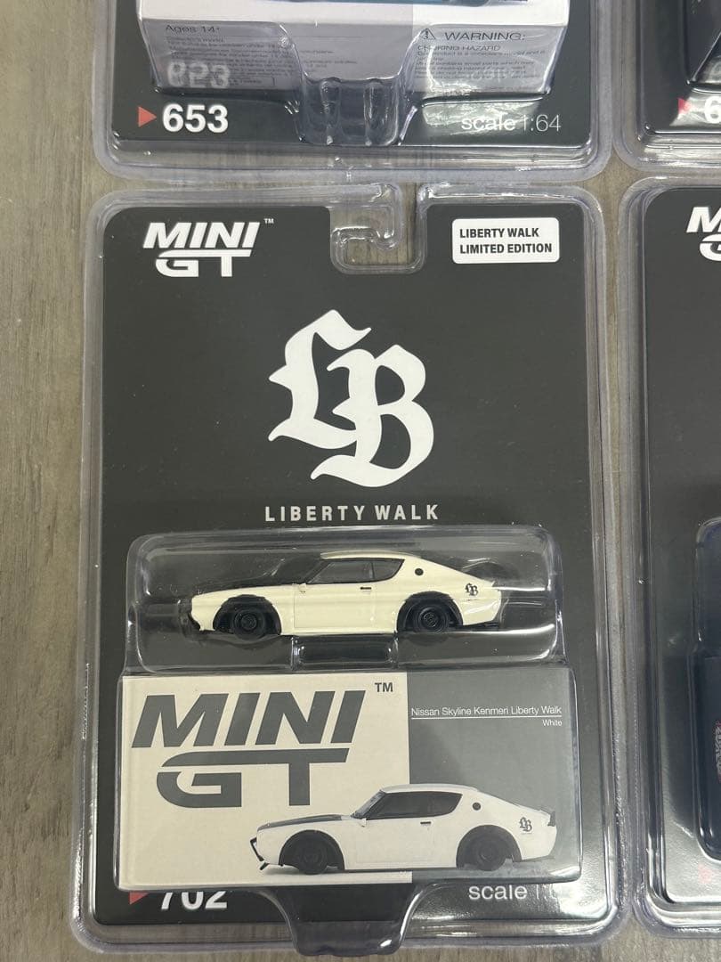 リバティウォーク スカイライン ミニカー 4点セット　ケンメリ