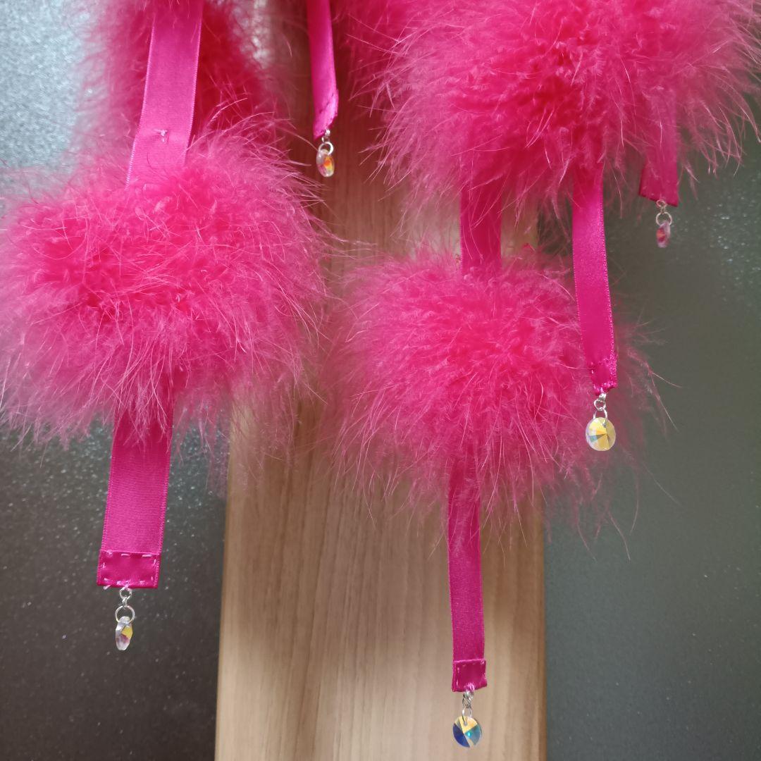 可愛いチェリーピンクの羽バングル&フロート