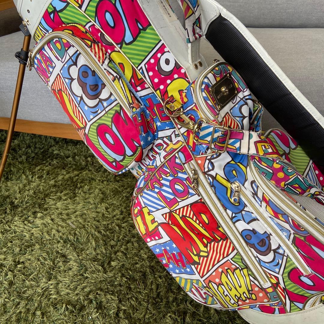マーク＆ロナ/mark＆Lona⭐️スタンドキャディバッグ　アメコミ柄　おしゃれ