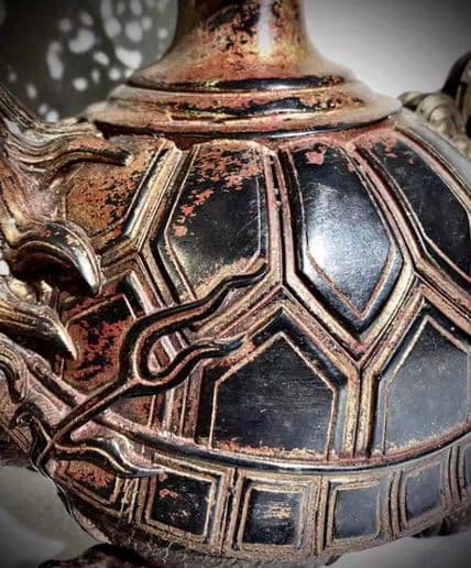 銅器 仏教 竜龍亀香炉 ツル古美術 コレクション品 銅製 工芸品 彫刻装飾品置物