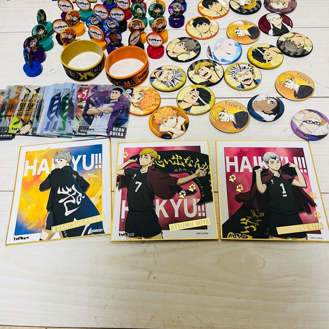 ハイキュー　日向 影山 山口 月島蛍　缶バッジ　シール　カード