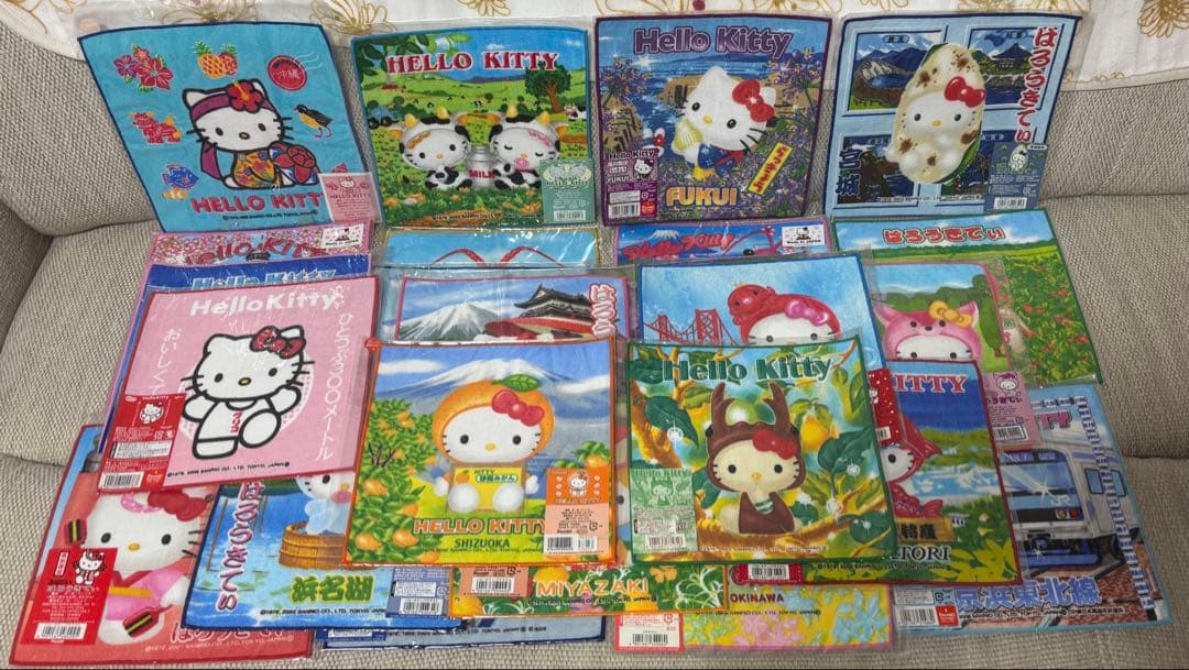 キティご当地ミニタオル24枚セット