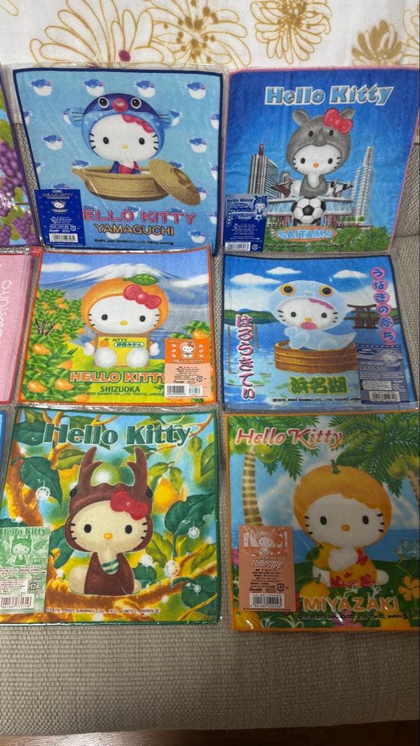 キティご当地ミニタオル24枚セット